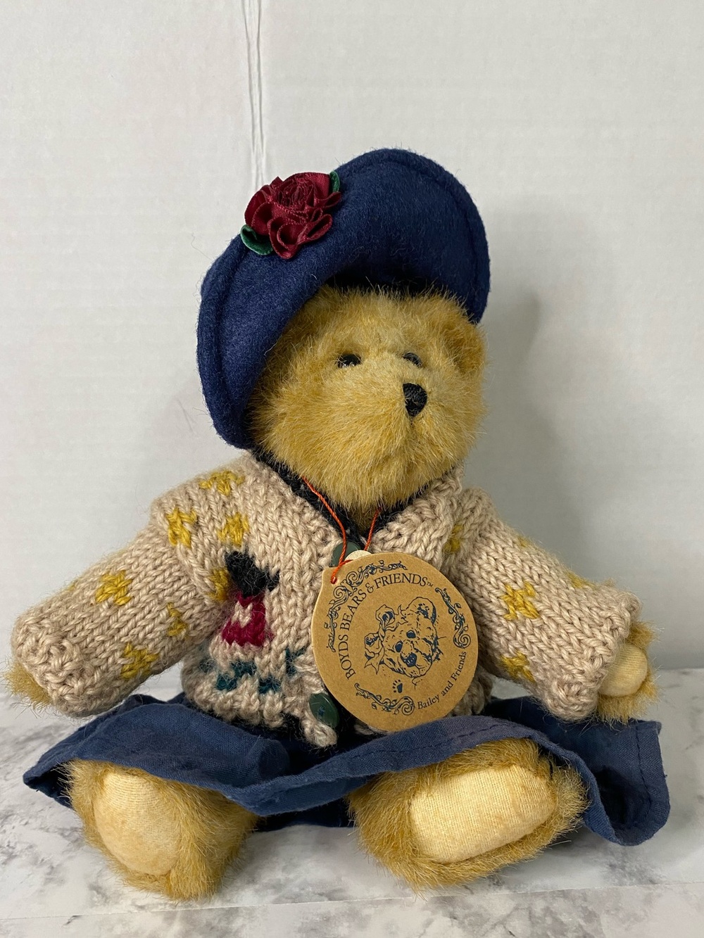 Boyds Bears Bailey The Archive Collection 1990-1996 8” w/BearWear W/Tags Sweater